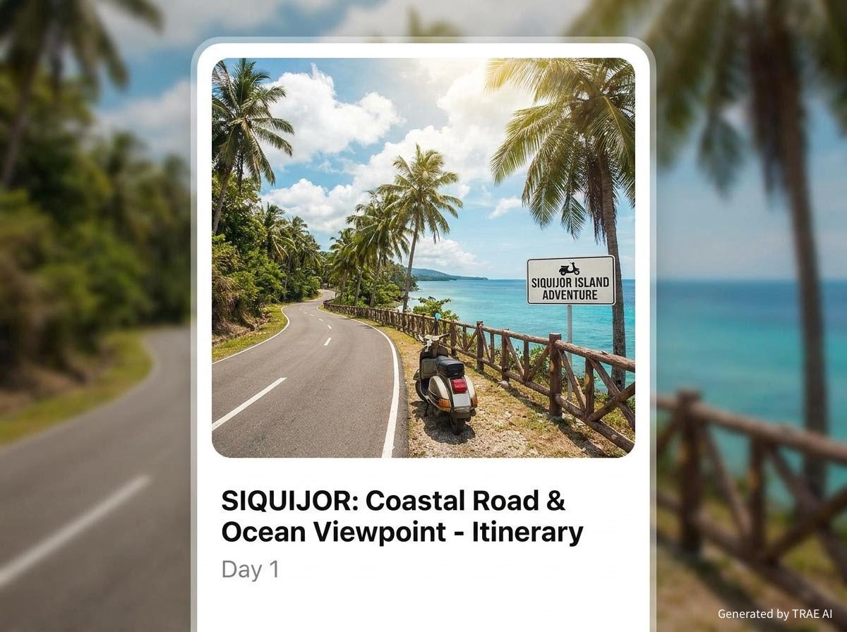 Siquijor coast road